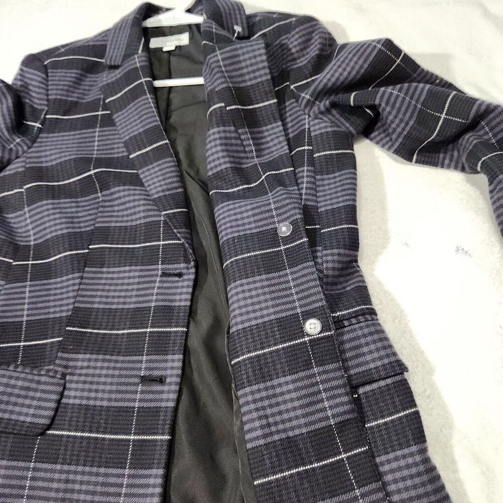 Free Assembly Blazer For Women Size Small Relaxed Fit Plaid Long sleeve - Picture 12 of 14